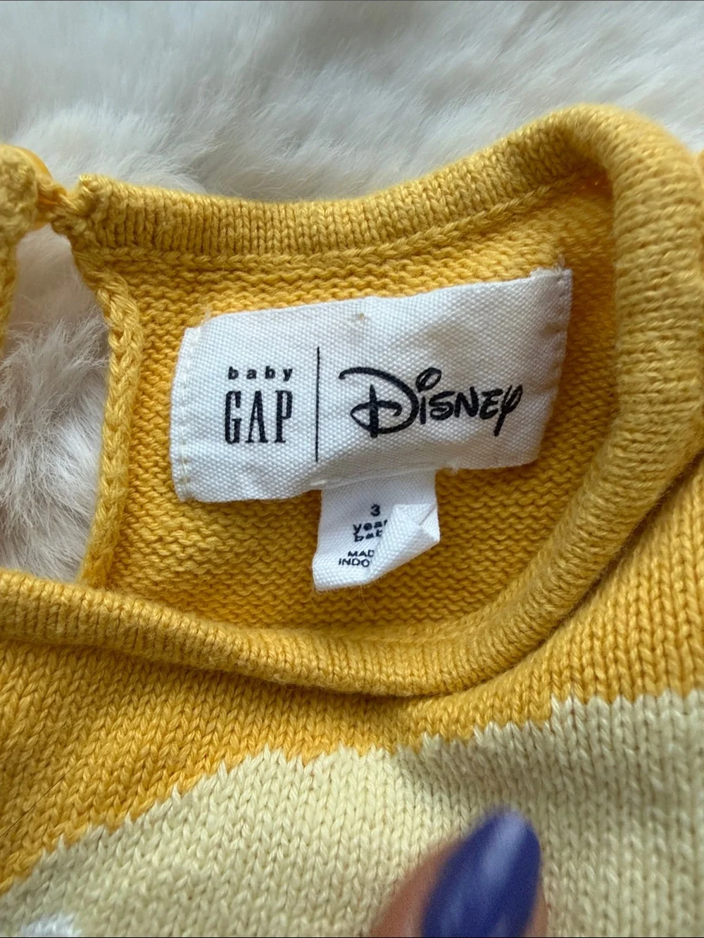Baby Gap x Disney Belle Yellow Tulle Knit Party Dress size 3 yrs